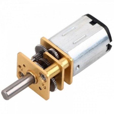 MOTOR REDUCTOR 12FN20 DC6V 100RPM RATIO: 1:100 EJE: 3X10MM