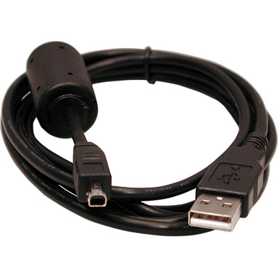 CABLE USB-A MACHO A MINI-USB-B 4 PINES MACHO 1.8M CON FERRITA (CÁMARA DIGITAL) 