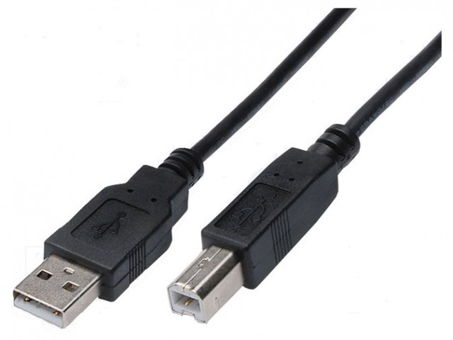 CABLE IMPRESORA USB-A MACHO A USB-B MACHO 3 METROS