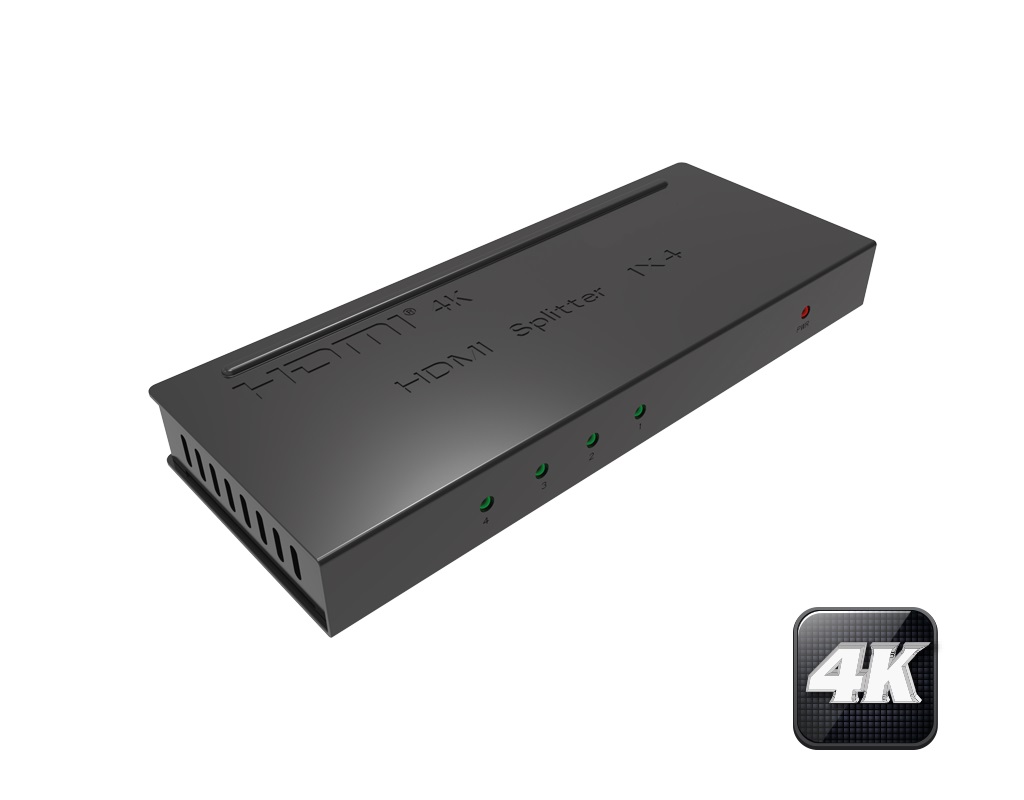 DIVISOR / SPLITTER HDMI 4K 1X4 (1 ENTRADA A 4 SALIDAS) HDCP 